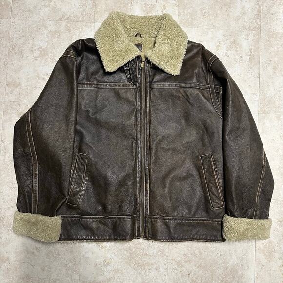 Wilsons Leather Shearling Lined B3 Aviator Flight Jacket - Picture 1 of 6